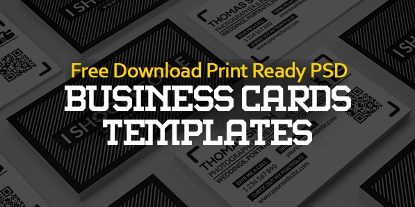 Free Business Cards Psd Templates - Print Ready Design in Free Template Business Cards To Print