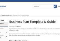 Free Business Plan Templates For Small Businesses - The intended for Australian Government Business Plan Template