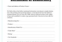 Free Certificate Of Conformity Templates | Free Certificate in Certificate Of Conformity Template Free