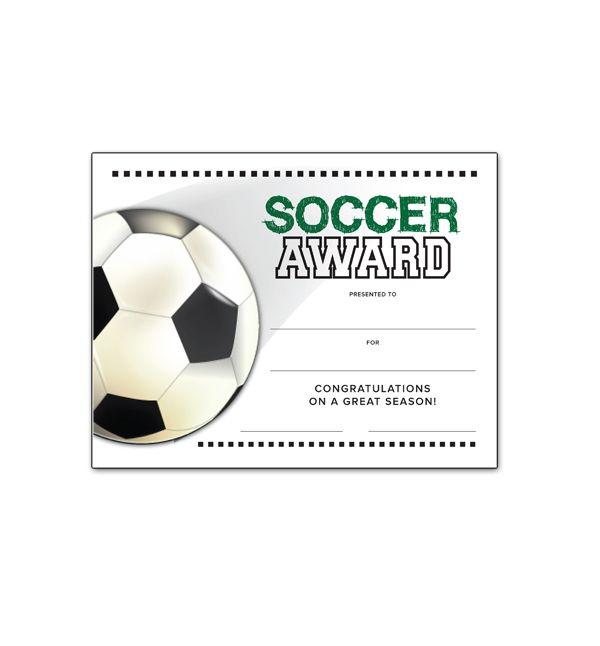 Free Certificate Templates For Youth Athletic Awards intended for Soccer Certificate Template Free