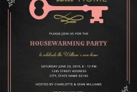 Free Chalkboard Housewarming Invitation Template in Free Housewarming Invitation Card Template