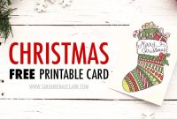 Free Christmas Card | Printable Template (Coloring Page throughout Printable Holiday Card Templates