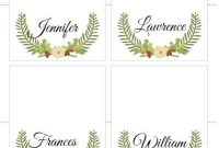 Free Christmas Printable Place Cards | Free Christmas in Christmas Table Place Cards Template