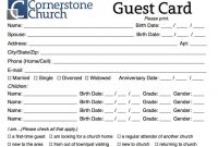 Free Church Guest Card Template – Churchmag pertaining to Church Visitor Card Template