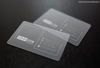Free Clean Glossy Business Card Template : Business Cards intended for Transparent Business Cards Template