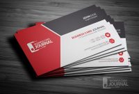 Free Clean & Professional Corporate Business Card Design within Professional Name Card Template