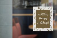 Free Closed For New Year's Sign Templates | Signs Blog with regard to Business Closed Sign Template