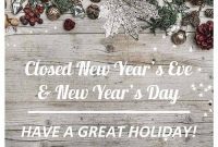 Free Closed For New Year's Sign Templates | Signs Blog within Business Closed Sign Template