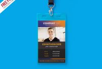 Free Creative Identity Card Design Template Psdpsd with Company Id Card Design Template