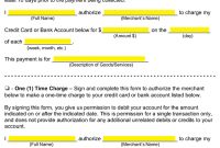Free Credit Card (Ach) Authorization Forms – Pdf | Word regarding Credit Card On File Form Templates