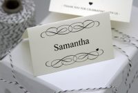 Free Diy Printable Place Card Template And Tutorial – Polka with Free Place Card Templates Download