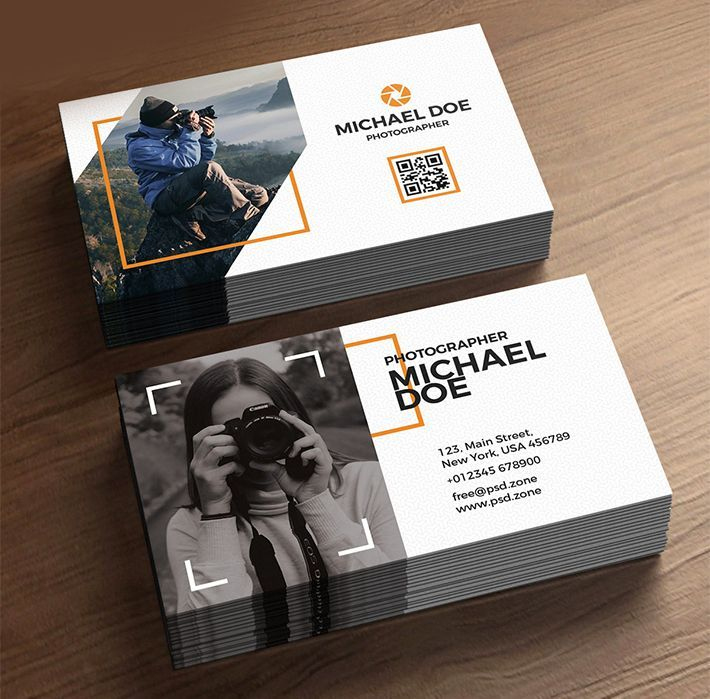 Free Download Stylish Photographer Business Cards Template inside Photography Business Card Templates Free Download
