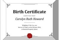 Free Downloadable Fake Certificate Templates | Hloom inside Fake Birth Certificate Template