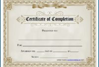 Free Editable Printable Certificate Of Completion Regarding within Printable Certificate Of Recognition Templates Free