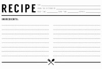 Free Editable Recipe Card Templates For Microsoft Word with Microsoft Word Recipe Card Template