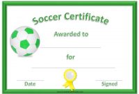 Free Editable Soccer Certificates – Customize Online with regard to Soccer Certificate Templates For Word