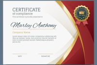 Free Elegant Certificate Template With Golden Elements Svg regarding Elegant Certificate Templates Free
