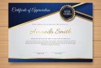 Free Elegant Certificate Template With Golden Style Svg Dxf within Elegant Certificate Templates Free
