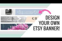 Free Etsy Banner Maker And Easy Tutorial Using Canva – Youtube regarding Free Etsy Banner Template