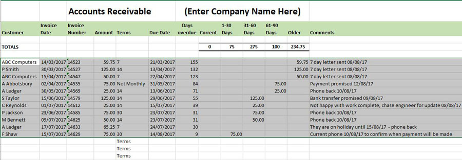 Free Excel Bookkeeping Templates - 16 Accounts Spreadsheets with Excel Accounting Templates For Small Businesses