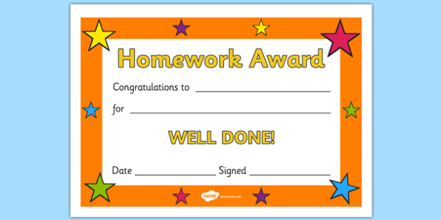 Free! - 👉 Editable Homework Award Certificate regarding Classroom Certificates Templates