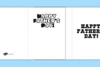 Free! – Fathers Day Design A Card Template (Teacher Made) within Fathers Day Card Template