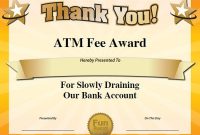 Free Funny Award Certificates Templates | Sample Funny within Funny Certificate Templates