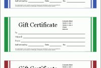 Free Gift Certificate Template And Tracking Log pertaining to Small Certificate Template