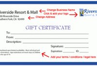 Free Gift Certificate Templates – Printable & Blank inside Company Gift Certificate Template