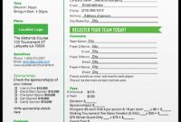 Free Golf Tournament Registration Form Template | Golf in Blank Sponsorship Form Template