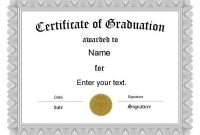 Free Graduation Certificate Templates | Customize Online with University Graduation Certificate Template