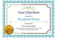 Free Gymnastics (Pommel) Certificate Templates – Add Badges with regard to Gymnastics Certificate Template