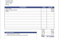 Free Invoice Template For Excel intended for Free Business Invoice Template Downloads