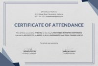 Free Knowledge Sharing From The International Trainer And throughout Certificate Of Attendance Conference Template