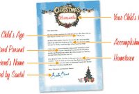 Free Letters From Santa – Free Personalized Printable Santa for Blank Letter From Santa Template
