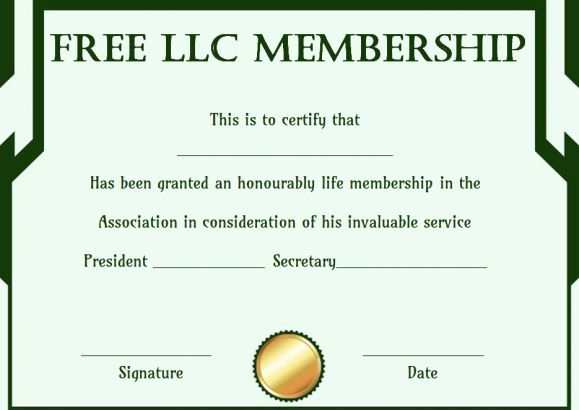 Free Llc Membership Certificate Template | Certificate with regard to Llc Membership Certificate Template