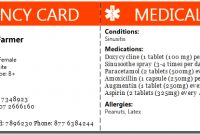 Free Medical Alert Wallet Card Template | Confederated inside Medical Alert Wallet Card Template