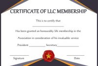 Free Membership Certificates: 14 Templates In Word Format intended for Life Membership Certificate Templates