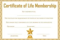 Free Membership Certificates: 14 Templates In Word Format with Life Membership Certificate Templates