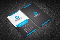 Free Modern Stylish Blue Corporate Business Card Template throughout Modern Business Card Design Templates