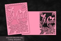 Free Mothers Day Cards Svg Files, File, Mom, Mum, Cutting intended for Free Svg Card Templates