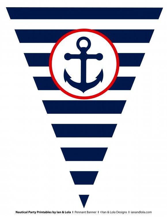 Free Nautical Party Printables From Ian &amp; Lola Designs pertaining to Nautical Banner Template