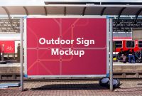 Free Outdoor Banner Mockup | Free Psd Template | Psd Repo with Outdoor Banner Template