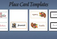 Free Place Card Templates throughout Free Place Card Templates 6 Per Page