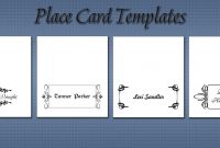 Free Place Card Templates within Amscan Imprintable Place Card Template