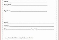 Free Pledge Card Template In 2020 | Sponsorship Form within Free Pledge Card Template