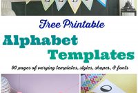 Free Printable Banner Templates: Alphabet With Different with regard to Free Printable Pennant Banner Template