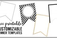 Free Printable Banner Templates {Blank Banners} | Paper for Triangle Pennant Banner Template