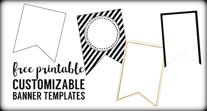 Free Printable Banner Templates {Blank Banners} | Paper in Banner Cut Out Template