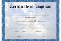 Free Printable Baptism Certificate. Free Printable Baptism for Christian Baptism Certificate Template